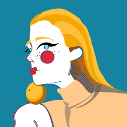 Девушка с апельсином 