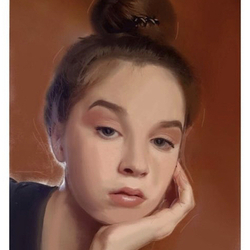 Задумчивая девочка 