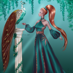 Леди и павлин