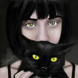 Девушка-кошка😏