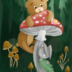 Мишка в лесу