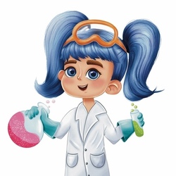 Персонаж девочка химик