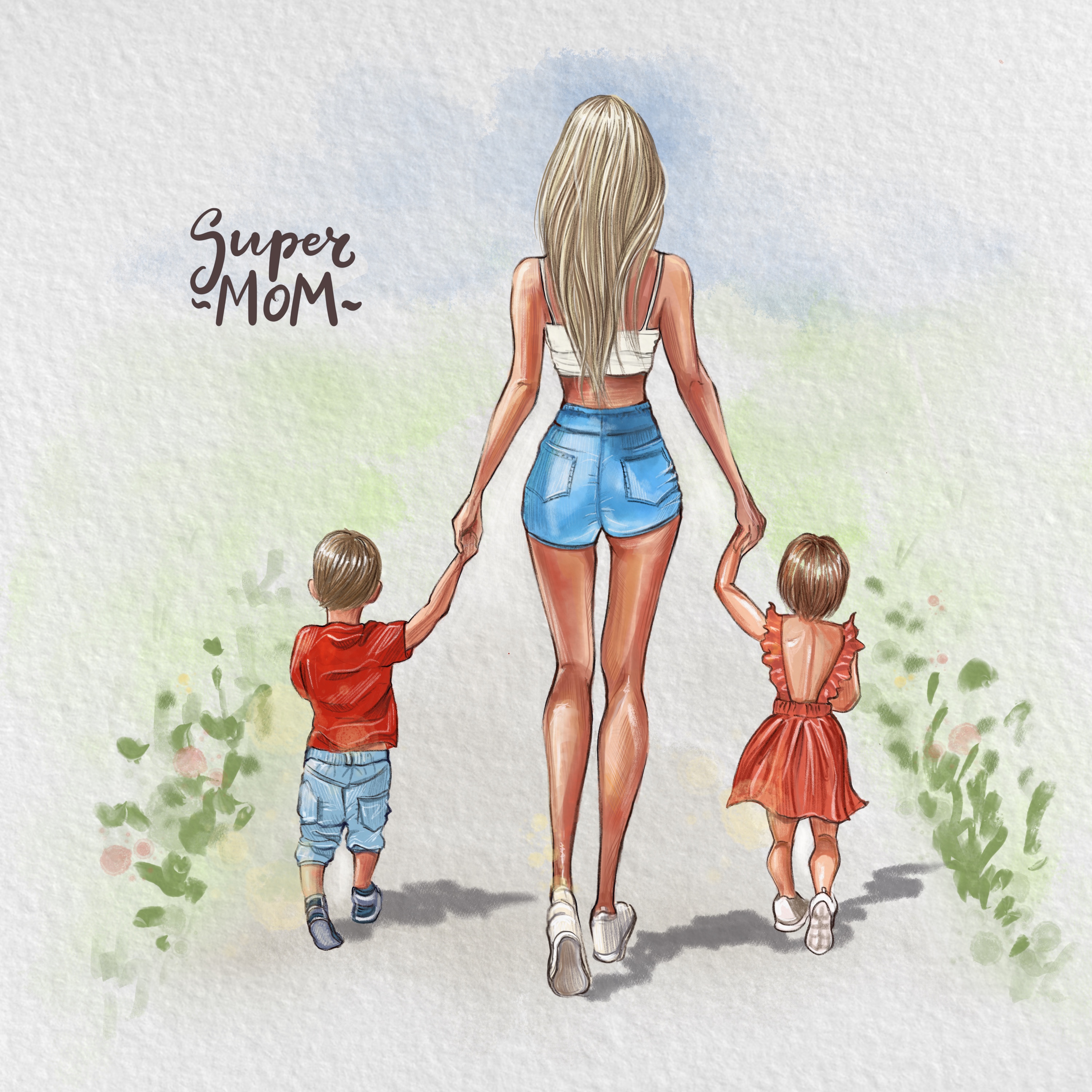 Свитшот надпись Super mama — купить в Киеве | интернет-магазин Maikoff