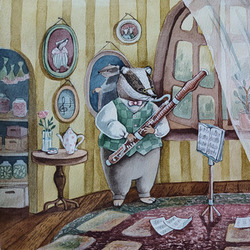 Басук играет на фаготе