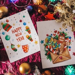 Зимние открытки