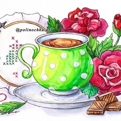 Цветочное чаепитие - Розы