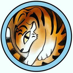 Открытка тигр