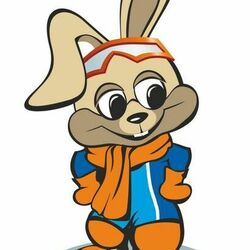 Талисман для соревнование по конькобежному  порту