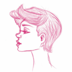 Девушка в профиль