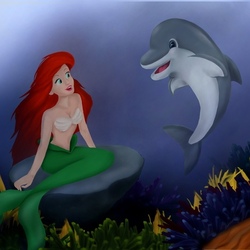 Дельфин и русалка