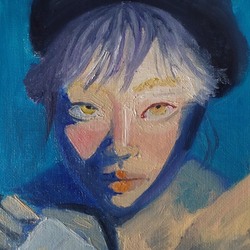 скетч маслом