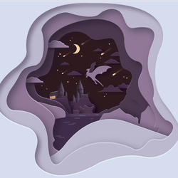 Бумажная иллюстрация