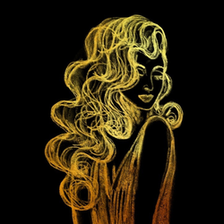 Леди с длинными волосам