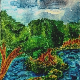 Что-то на акварельном