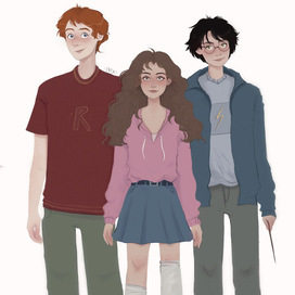 golden trio harry potter