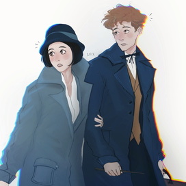 Fantastic beasts. Tina and Newt.