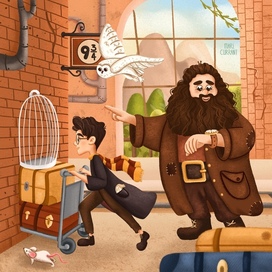 Иллюстрация для марафона «Potter Week Prompts”