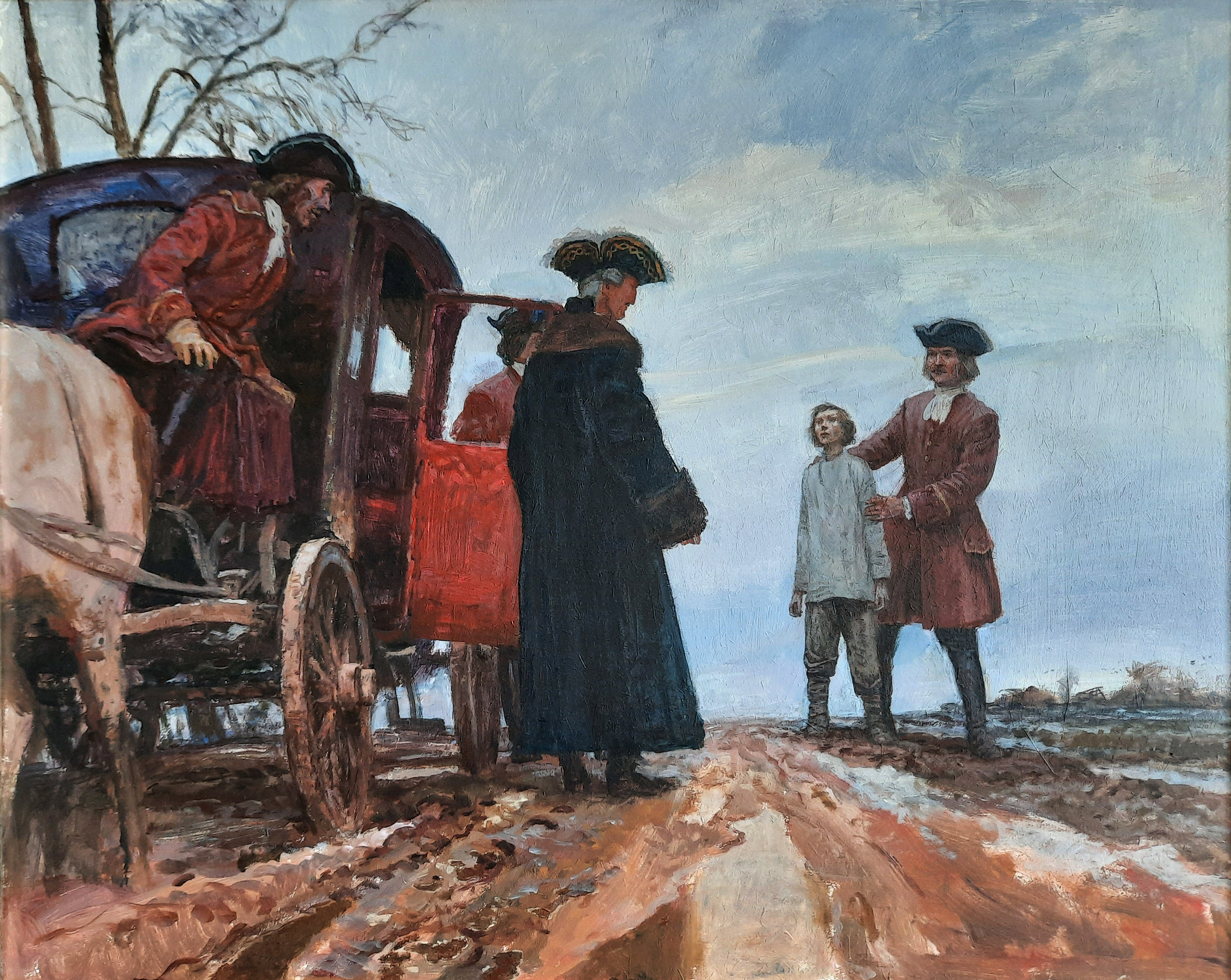 Картина Пушкин в Чувашской деревне