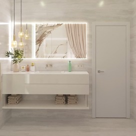 Светлый уютный санузел, обьект сдан 