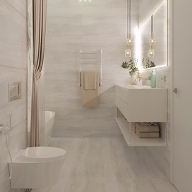 Светлый уютный санузел, обьект сдан