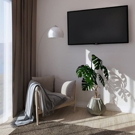 Современная спальня с элементами классики