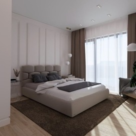 Современная спальня с элементами классики