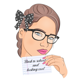 Pretty schoolgirl. Back to school.