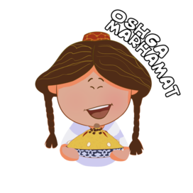 Стикер "Девочка"