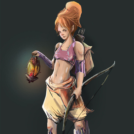 Персонаж девушки-хантера