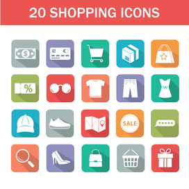 Shopping icons