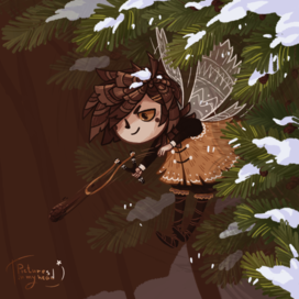 Fairy of prickly cones