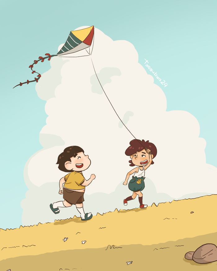 Иллюстрация The kite Illustrators.ru.