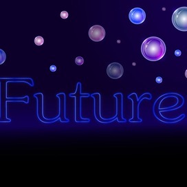 Неоновые обои Мыльные пузыри