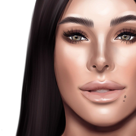 Digital portrait, music diva Ani Lorak