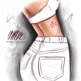 Тело с тату