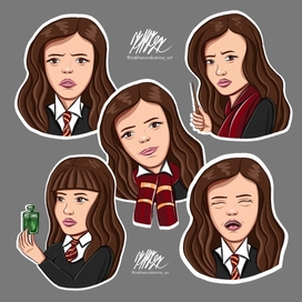 Стикеры Гермиона Грейнджер