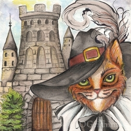 Селфи кота на фоне замка :)