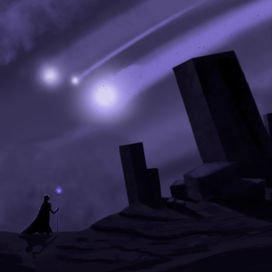 Ночное небо метеор