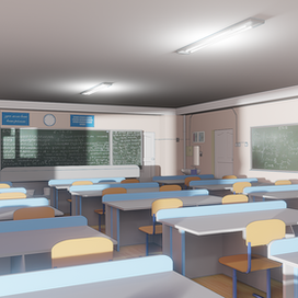 Classroom 3d/2d background