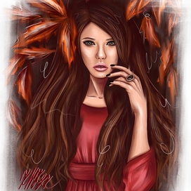 Девушка осень