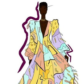 Девушка в красивом платье 