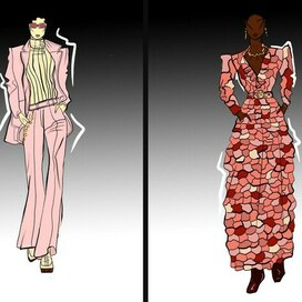 Две девушки модели