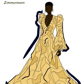 Девушка в жёлтом платье 