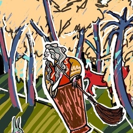 Иллюстрация по мотивам Мавриной