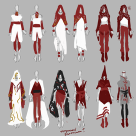Концепт арт для костюмов выдуманной фракции