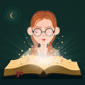 Девочка и волшебная книга 
