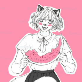 Девушка с арбузом 