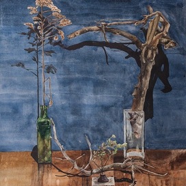 Натюрморт с веткой