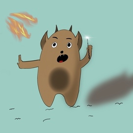 Толстый бесенок