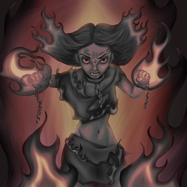 Огненая тян